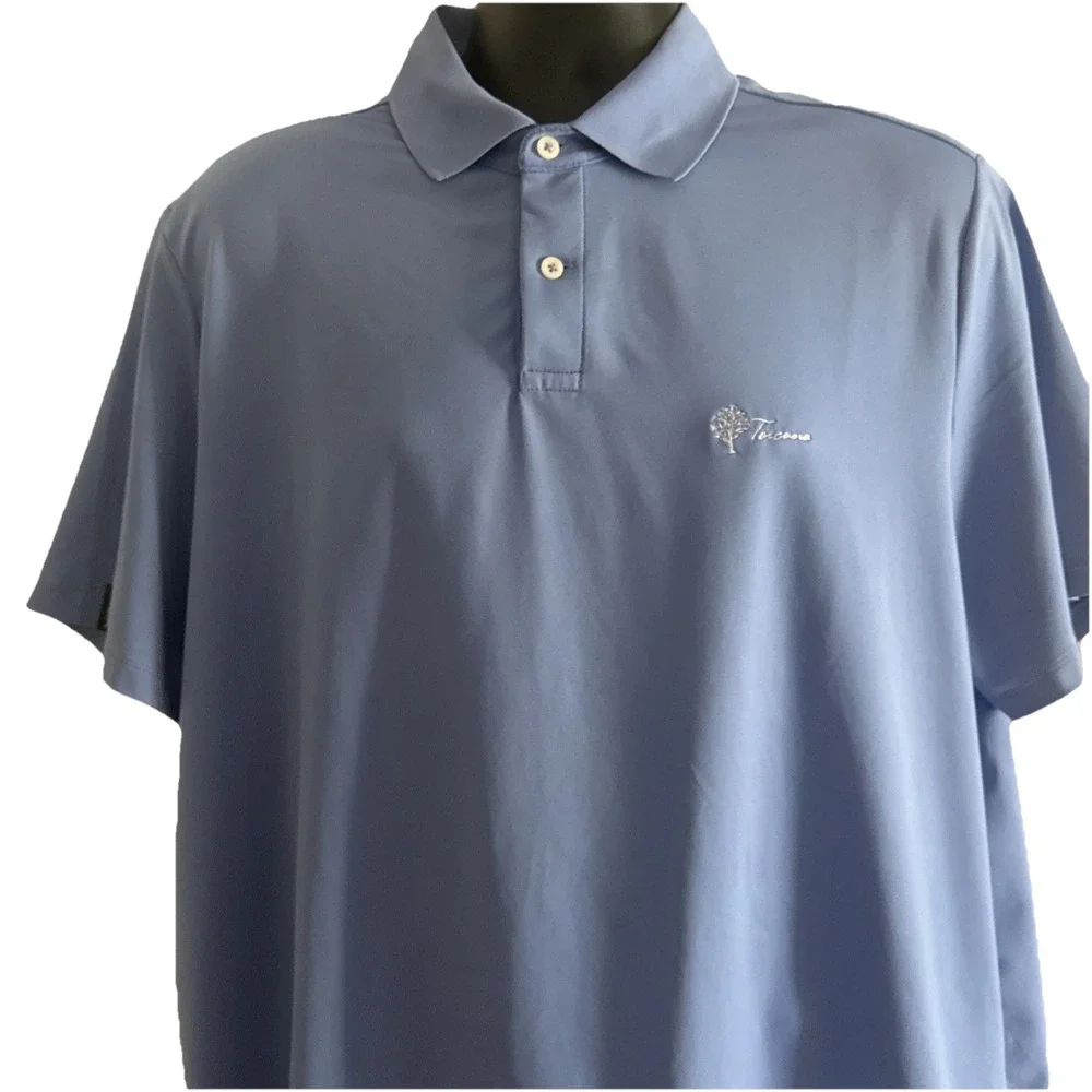 Ralph Lauren Polo Golf Toscana Logo Periwinkle‎ Sz L Men's Shirt
